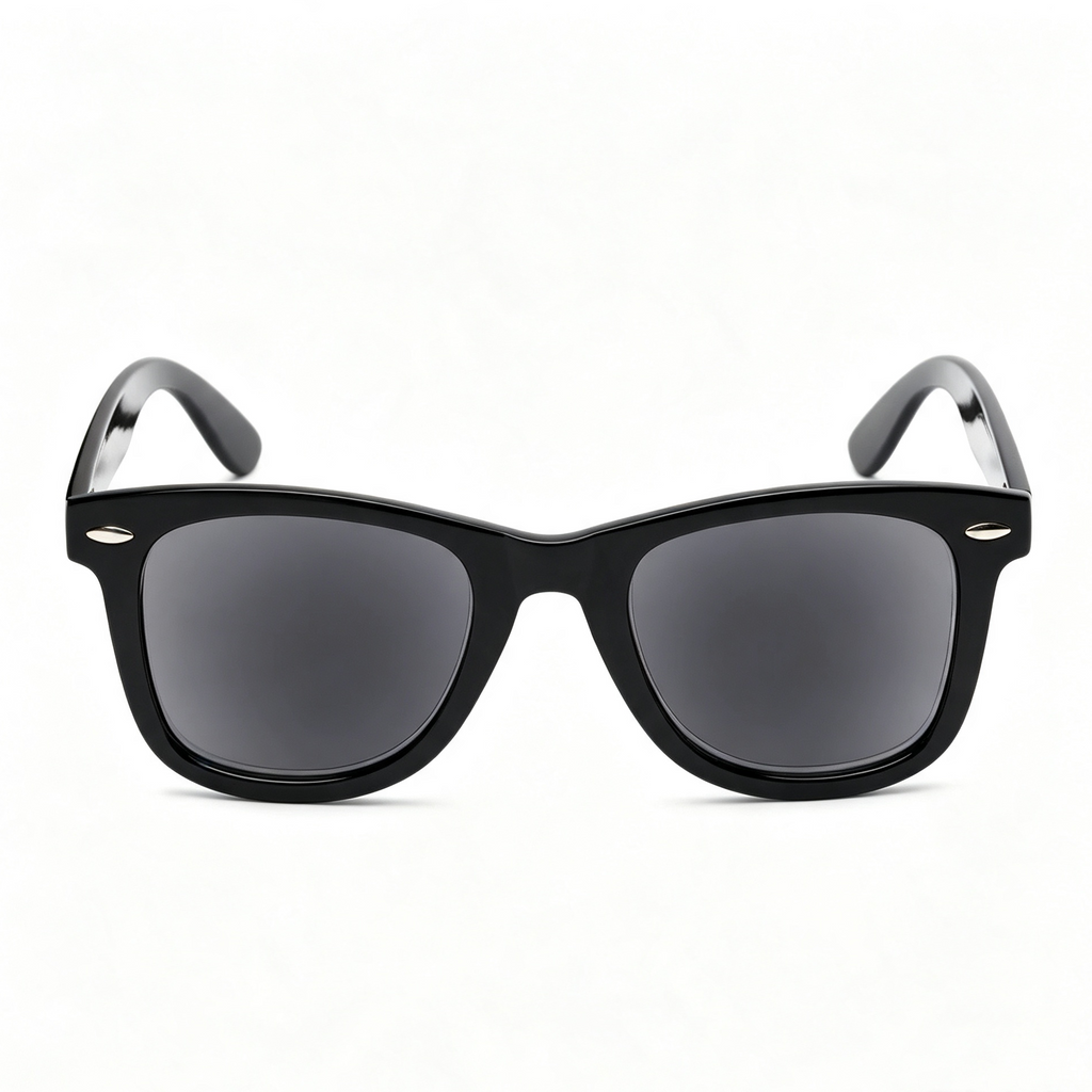 Black square frame sunglasses