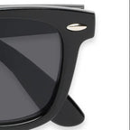 Black square frame sunglasses