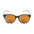Round sunglasses with black to grey gradient
