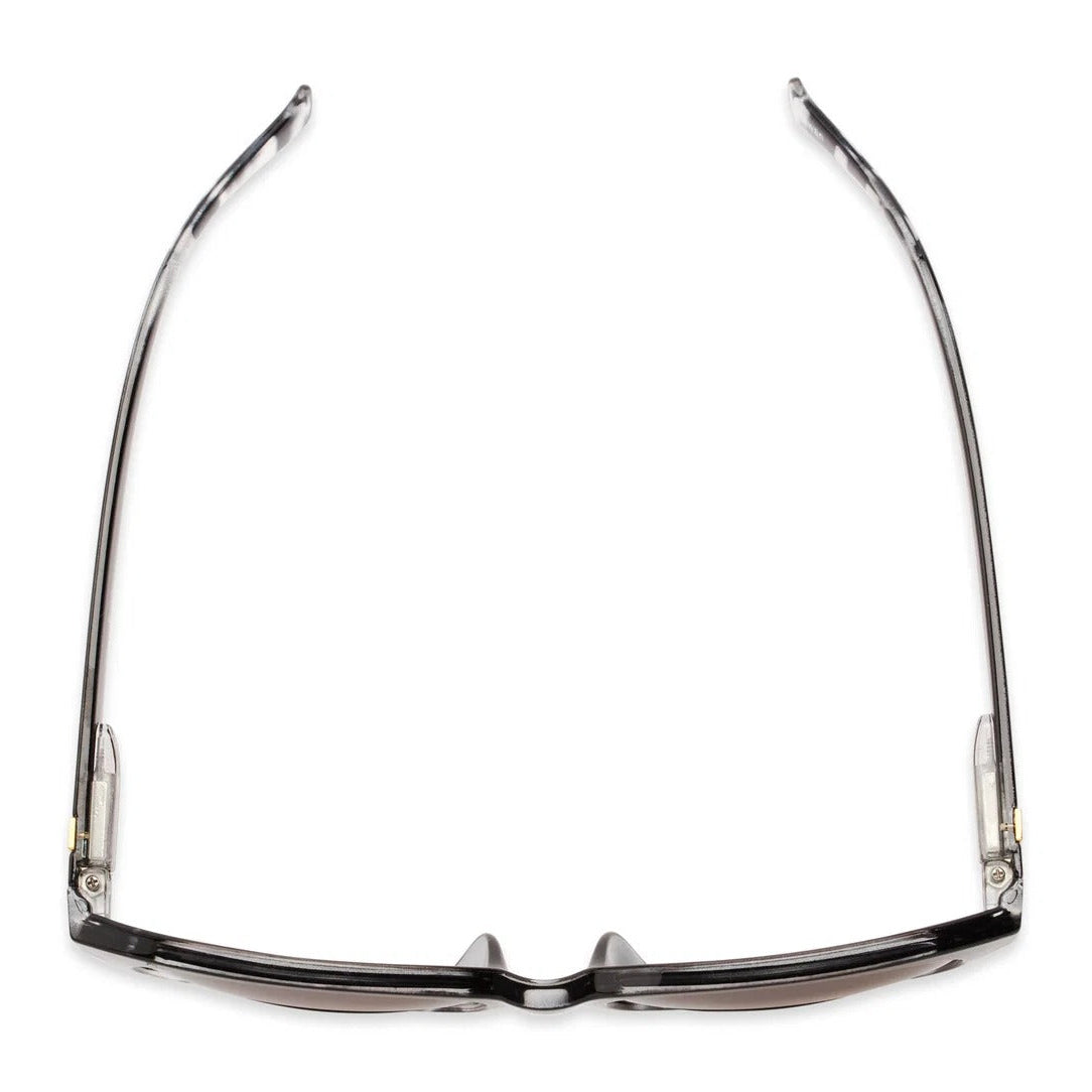 Round sunglasses with black to grey gradient