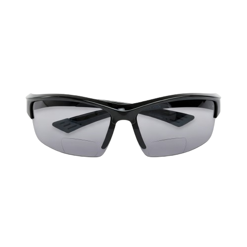 Semi rimless sporty bifocal sunglasses