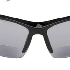 Semi rimless sporty bifocal sunglasses