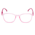 Soft pink square optical frames