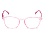 Soft pink square optical frames