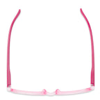 Soft pink square optical frames